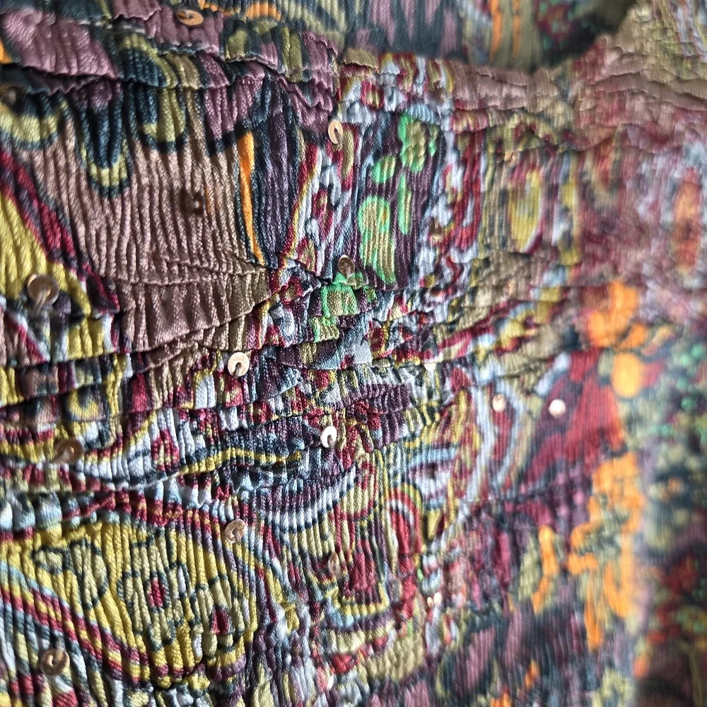 Alberto Mikali Vintage 90s Shirred Crinkle Textured Tank Cardigan Matching Set
